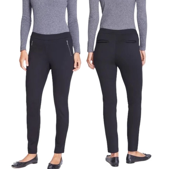 J. McLaughlin Womens Size 8 Elastic Waistband Skinny Ross Pants Pull-On - Picture 2 of 8